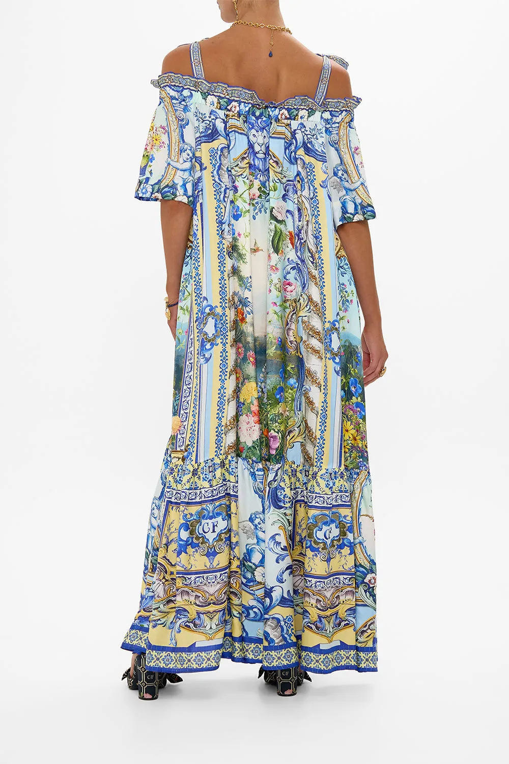 LONG OFF SHOULDER FRILL DRESS WITH STRAPS WALL TO WALL WONDERS sold by Camilla product image thumbnail 2