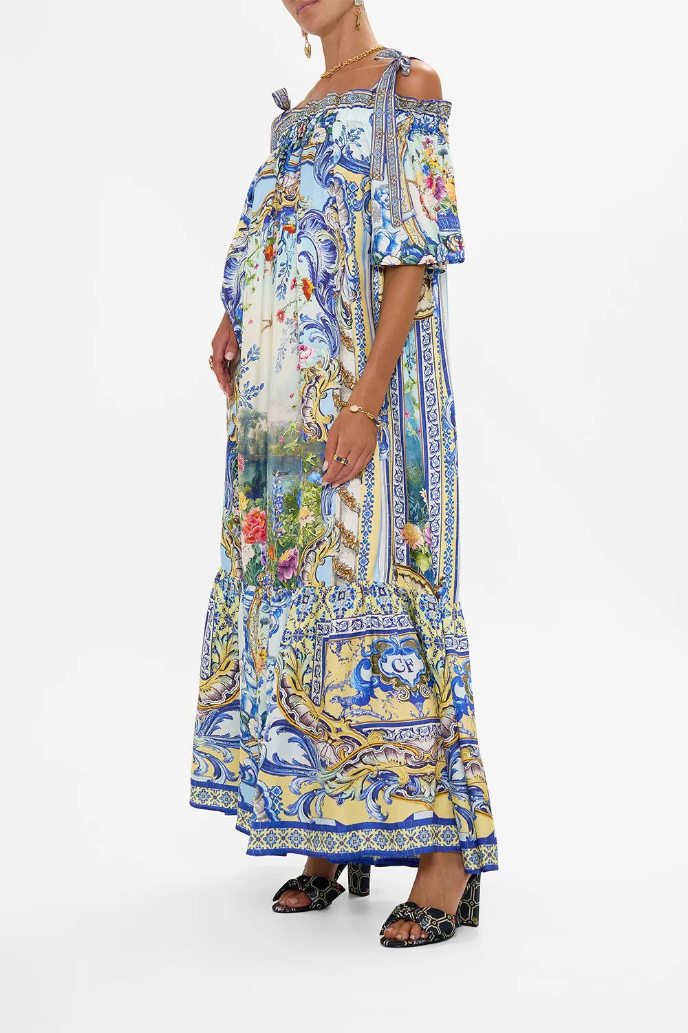 LONG OFF SHOULDER FRILL DRESS WITH STRAPS WALL TO WALL WONDERS sold by Camilla product image thumbnail 4