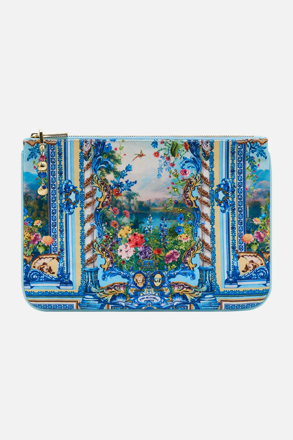 SMALL CANVAS CLUTCH WALL TO WALL WONDERS sold by Camilla