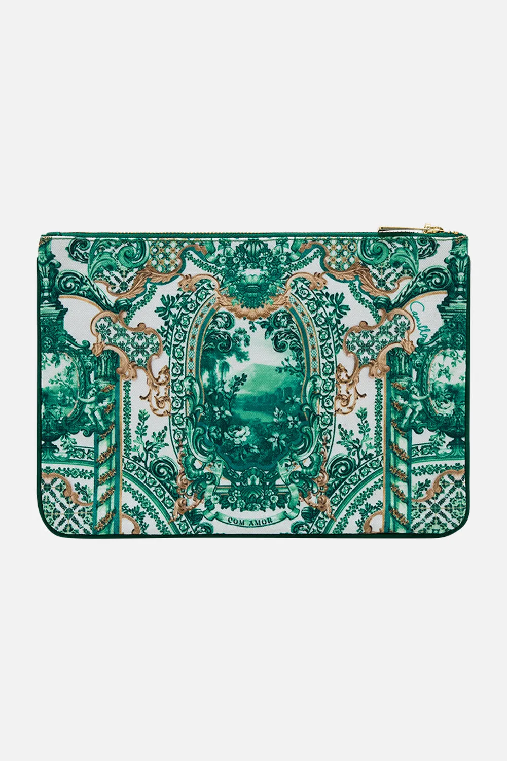 SMALL CANVAS CLUTCH CORRIDOR OF CALM sold by Camilla product image thumbnail 3