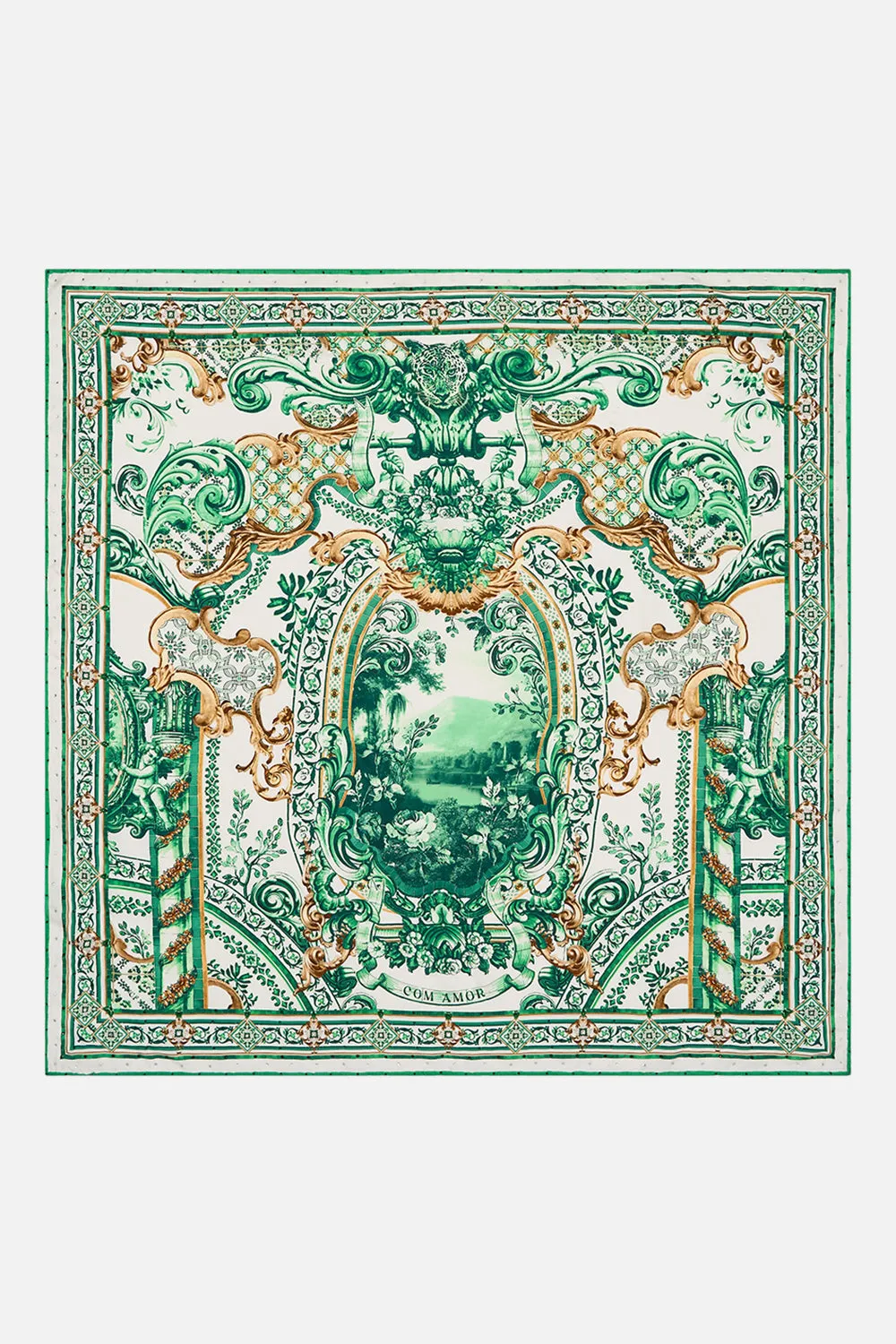 LARGE SQUARE SCARF CORRIDOR OF CALM sold by Camilla product image thumbnail 2