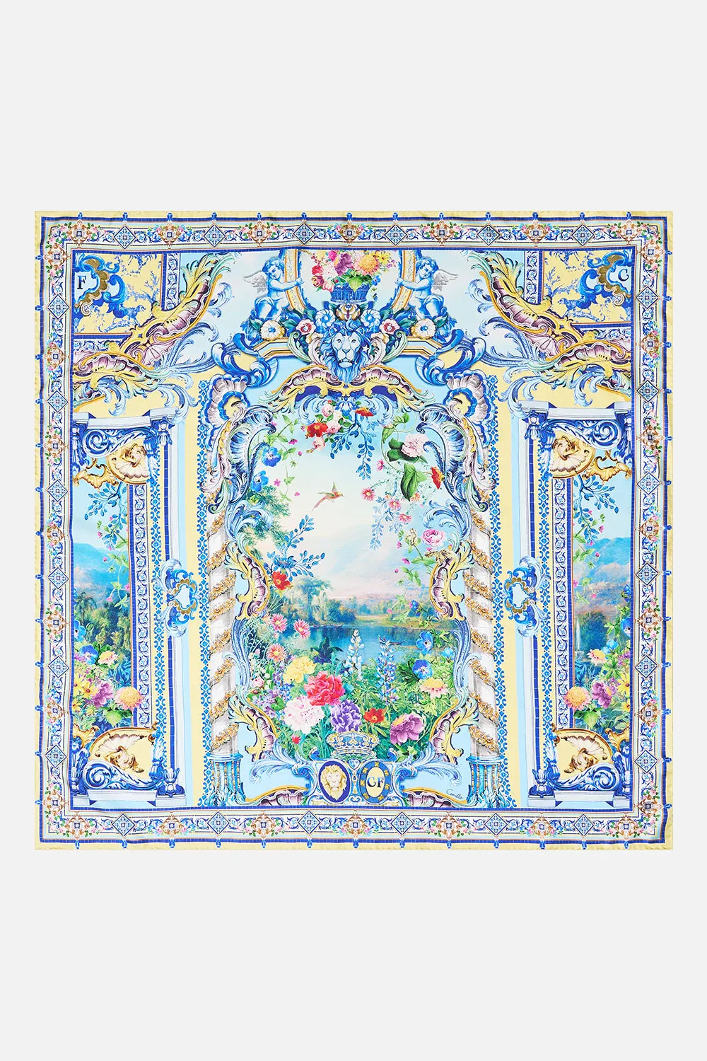 SILK SQUARE SCARF WALL TO WALL WONDERS sold by Camilla product image thumbnail 2