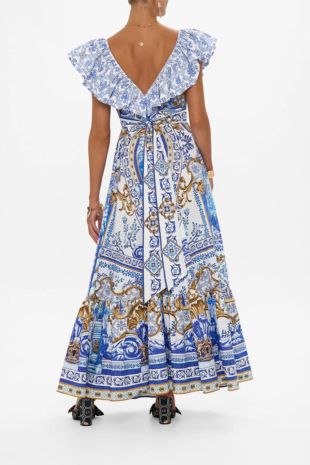 FRILL NECK DRESS WITH HARDWARE AZUL ADVENTURES sold by Camilla product image thumbnail 2