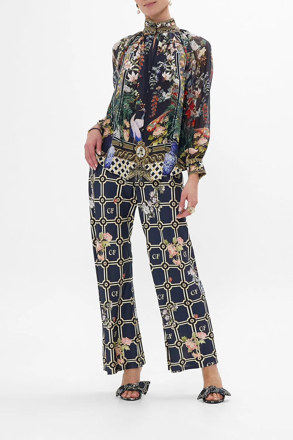 RAGLAN BUTTON UP SHIRT PALACIO POETRY sold by Camilla