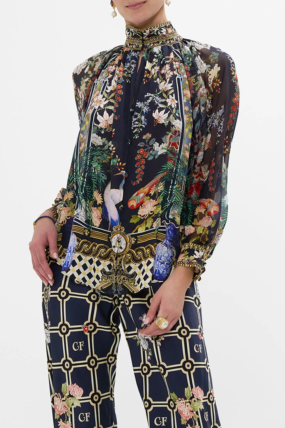 RAGLAN BUTTON UP SHIRT PALACIO POETRY sold by Camilla product image thumbnail 5