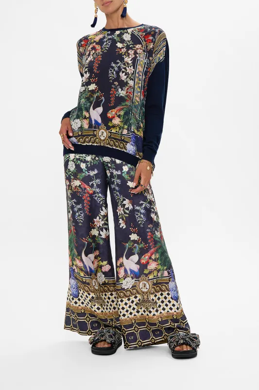 LONG SLEEVE JUMPER WITH PRINT FRONT PALACIO POETRY sold by Camilla