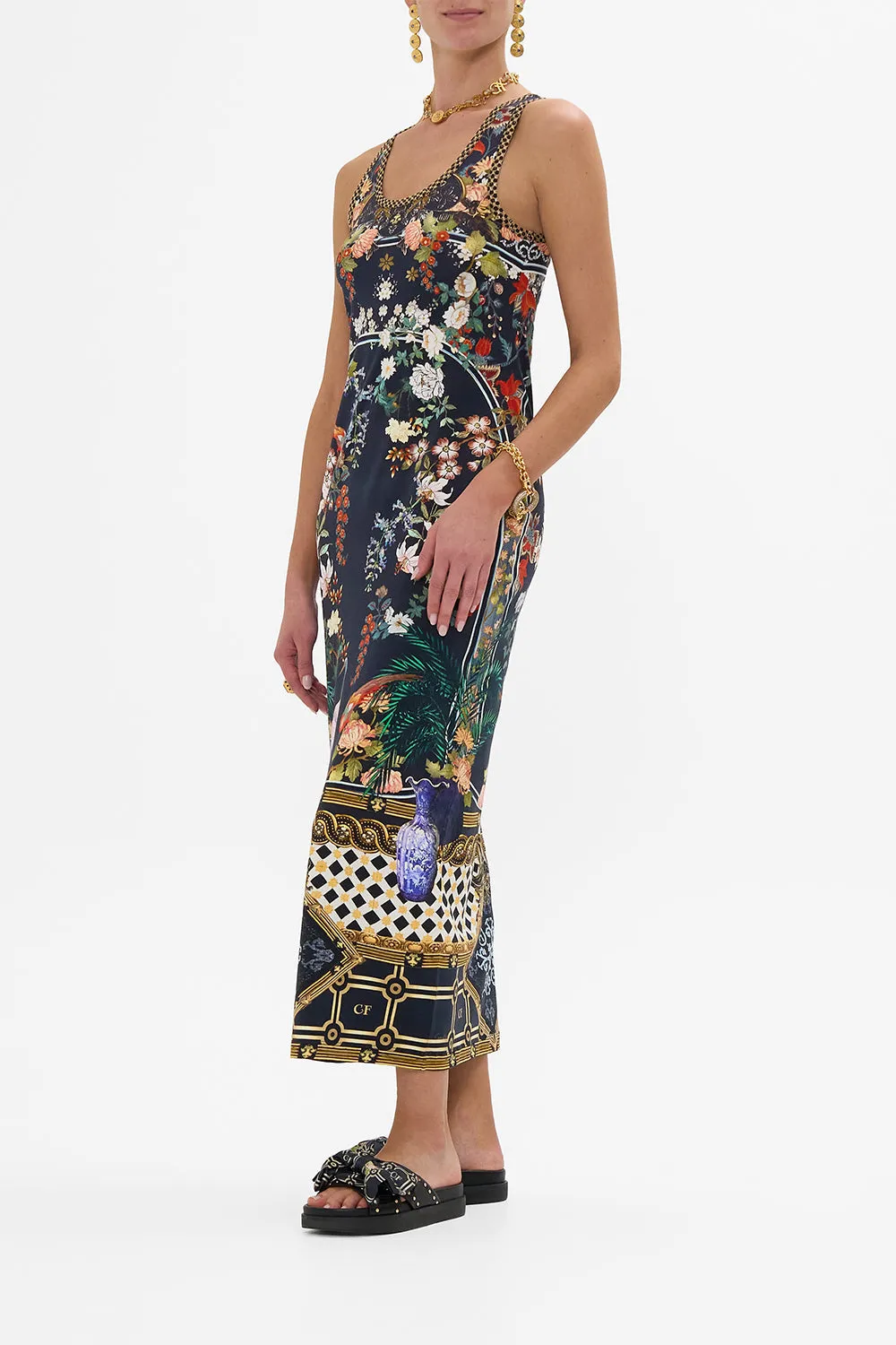 JERSEY SCOOP NECK TANK DRESS PALACIO POETRY sold by Camilla product image thumbnail 4