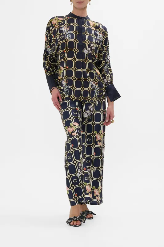 RELAXED PLACKET DETAIL SHIRT PALACIO POETRY sold by Camilla