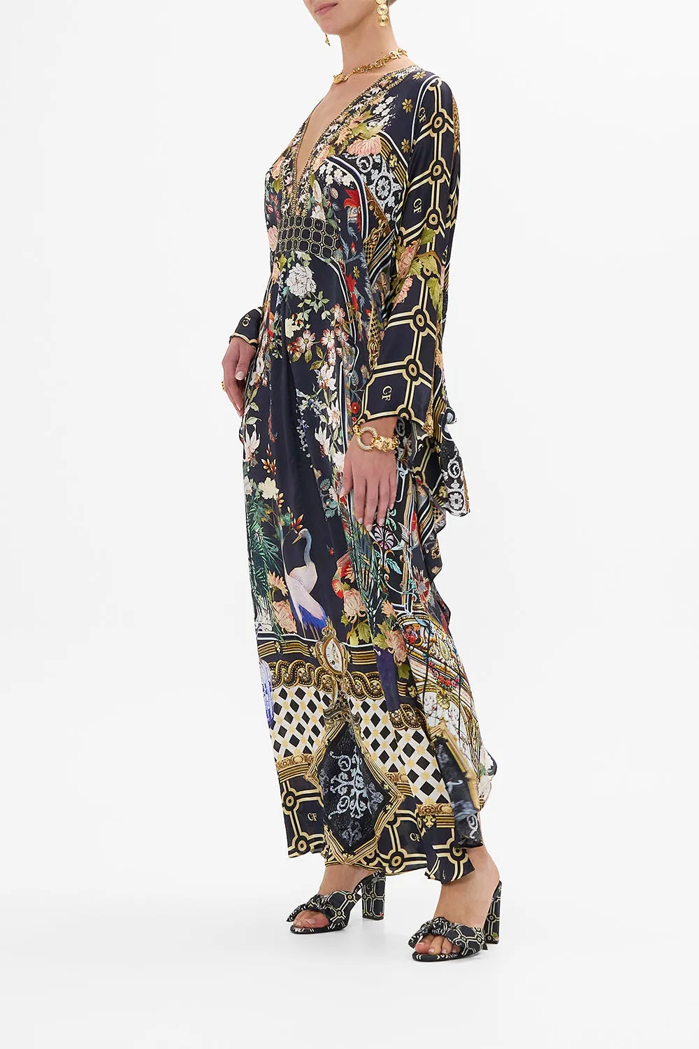 LONG KAFTAN WITH WAIST DETAIL PALACIO POETRY sold by Camilla product image thumbnail 4