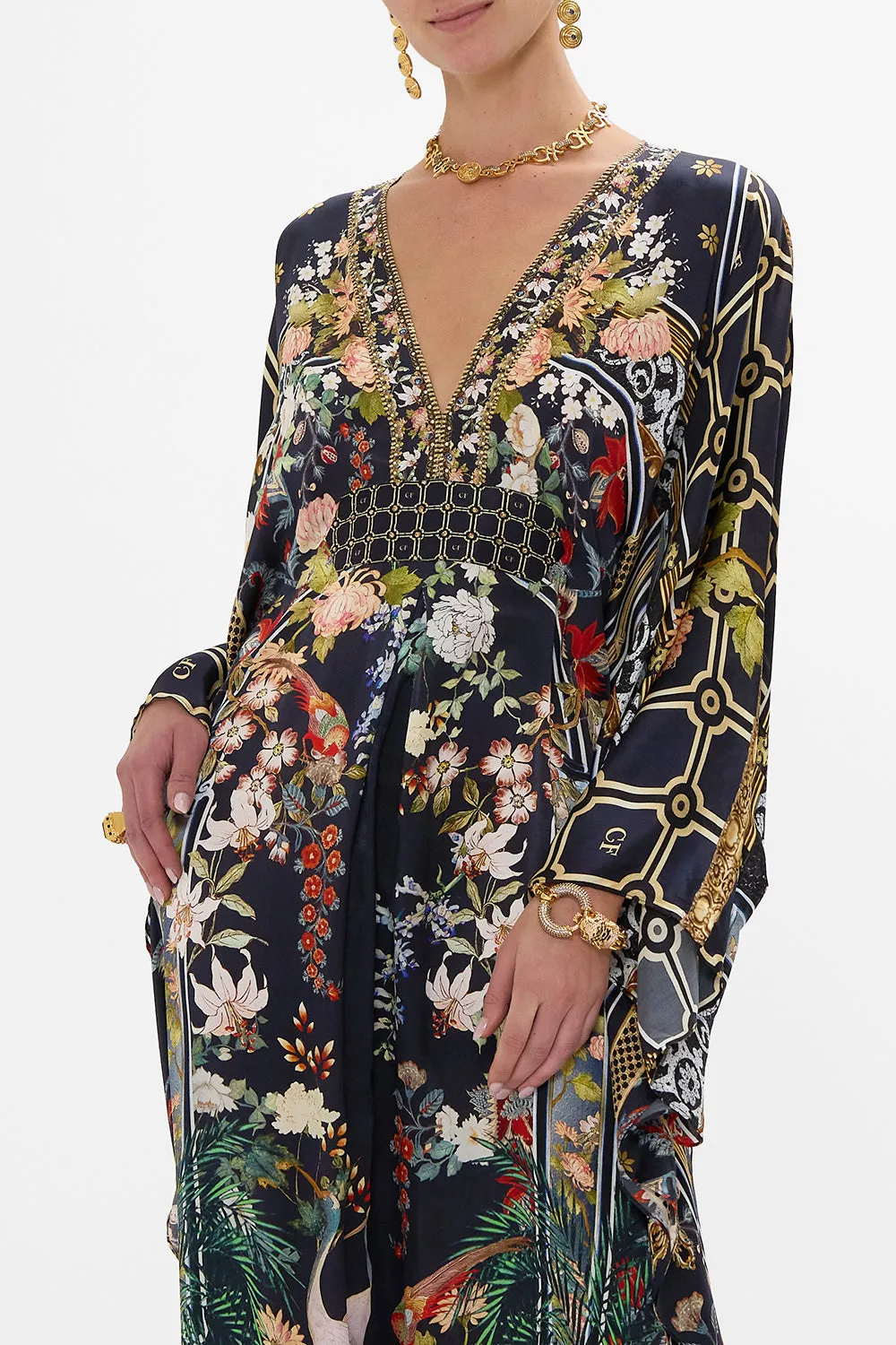 LONG KAFTAN WITH WAIST DETAIL PALACIO POETRY sold by Camilla product image thumbnail 5