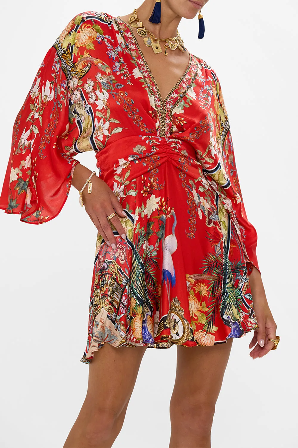KIMONO SLEEVE MINI DRESS LISBOA LUXE sold by Camilla product image thumbnail 5