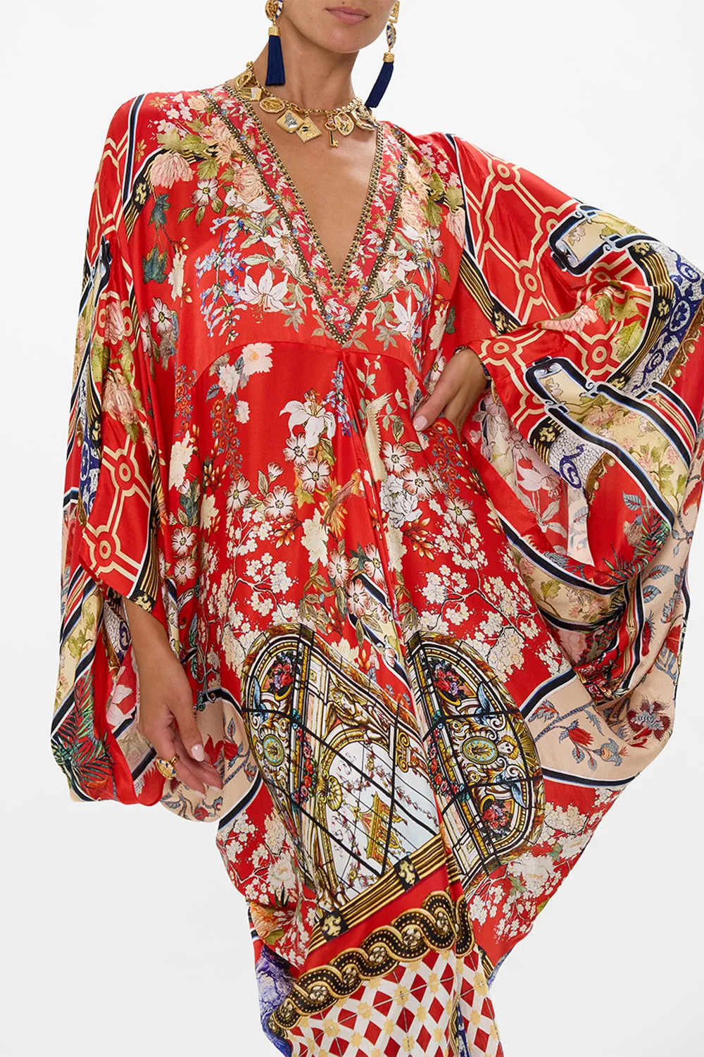 T SHAPE LONG KAFTAN LISBOA LUXE sold by Camilla product image thumbnail 5