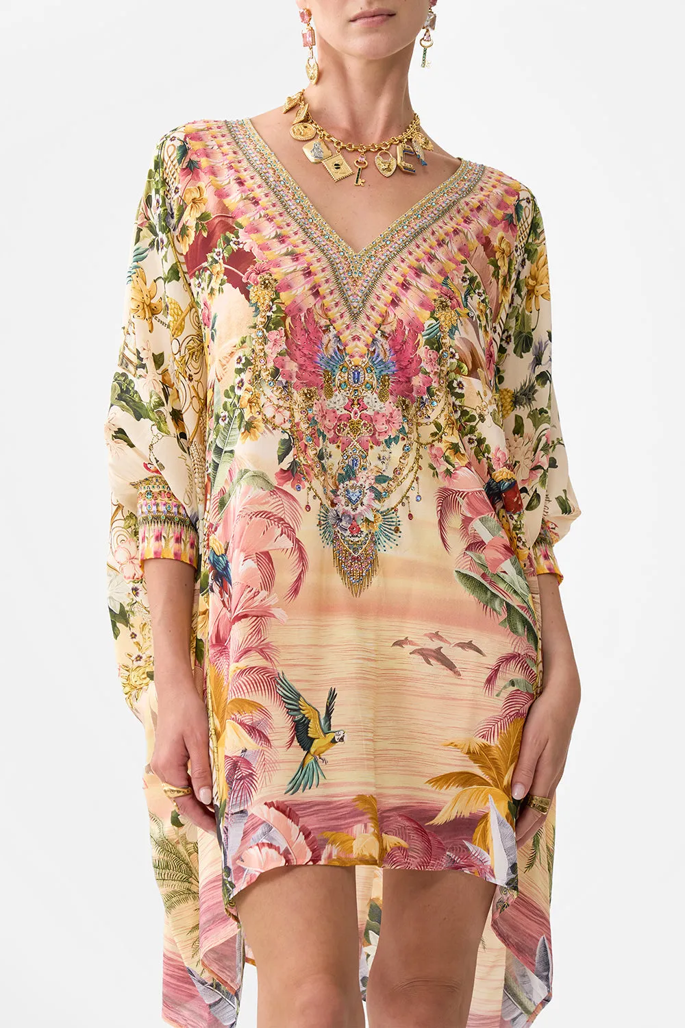 SHORT KAFTAN WITH CUFF WELCOME TO THE WHITE LOTUS sold by Camilla product image thumbnail 5