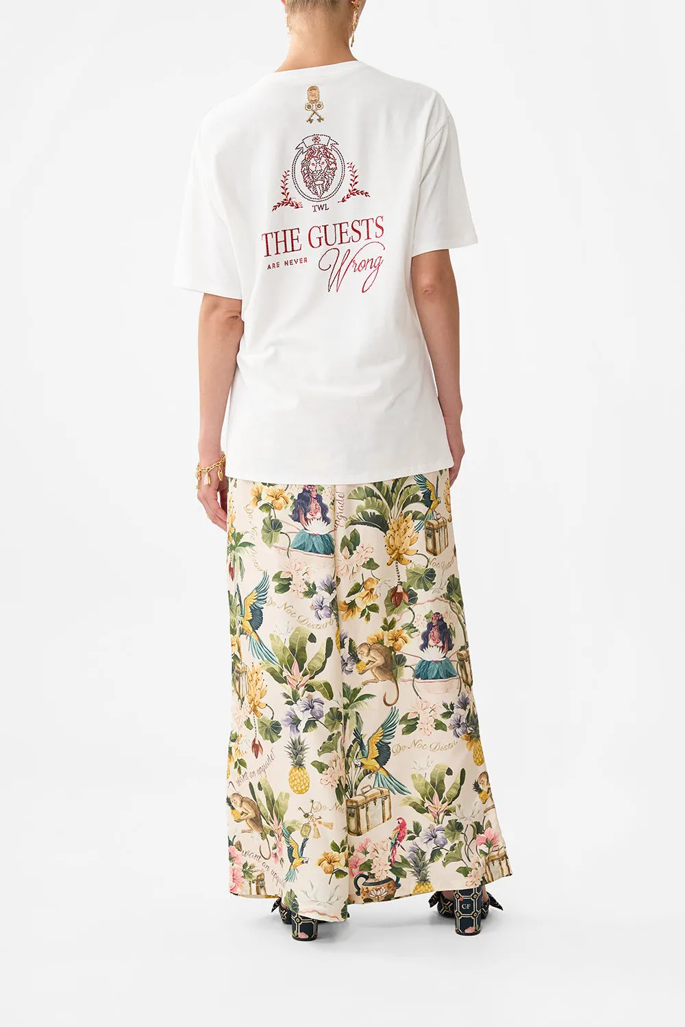 OVERSIZED BAND TEE WELCOME TO THE WHITE LOTUS sold by Camilla product image thumbnail 2
