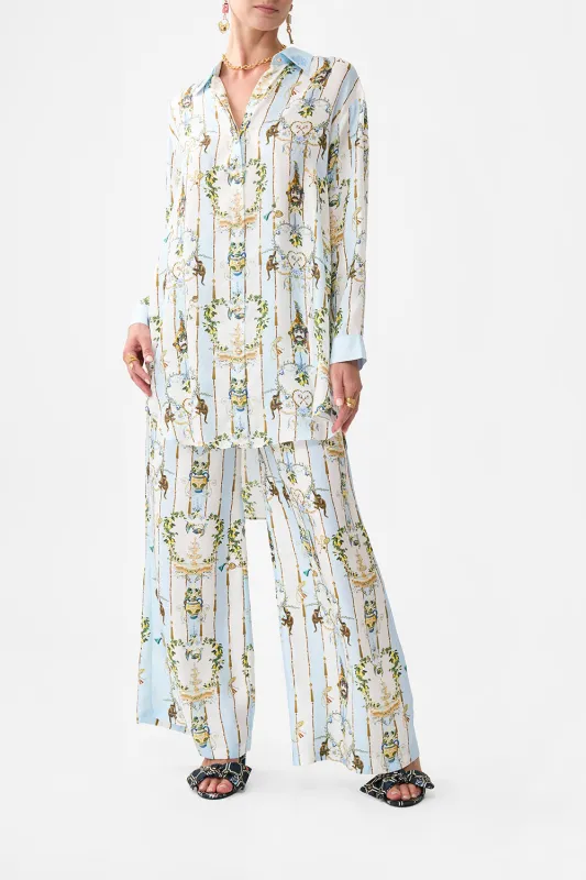 SHIRT TUNIC WITH SIDE BUTTONS VENUS ON A VESPA made by Camilla