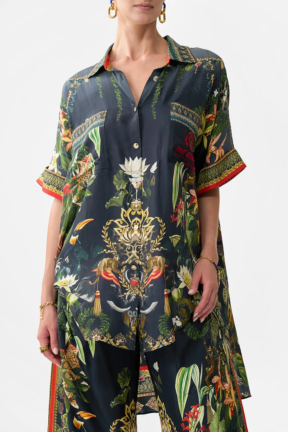 OVERSIZED POCKET TUNIC READY FOR MY WELCOME DRINK sold by Camilla product image thumbnail 5