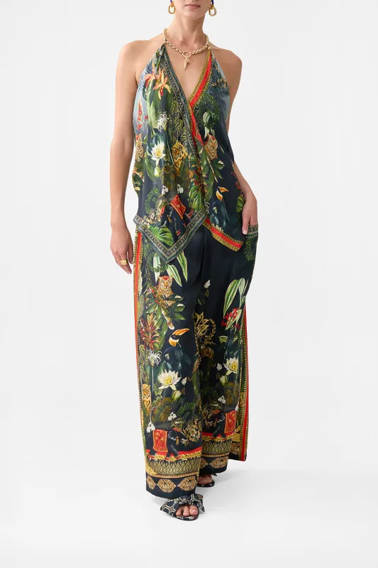 KNOTTED SCARF TOP READY FOR MY WELCOME DRINK sold by Camilla