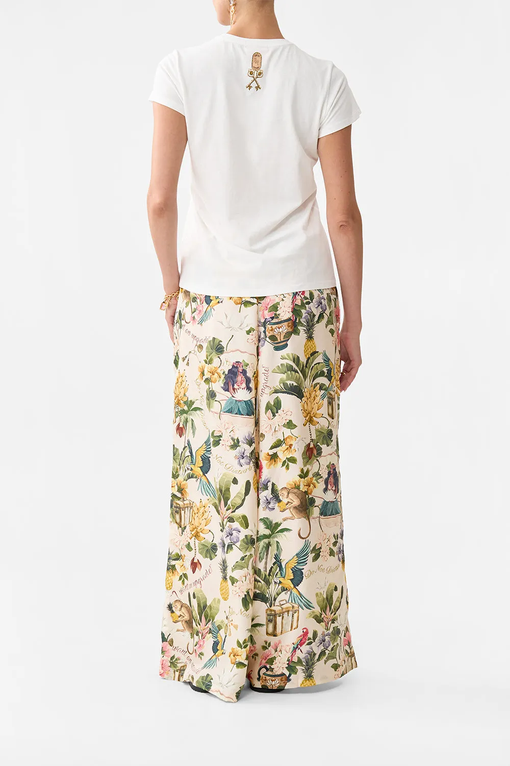 SLIM FIT ROUND NECK T-SHIRT WELCOME TO THE WHITE LOTUS sold by Camilla product image thumbnail 2