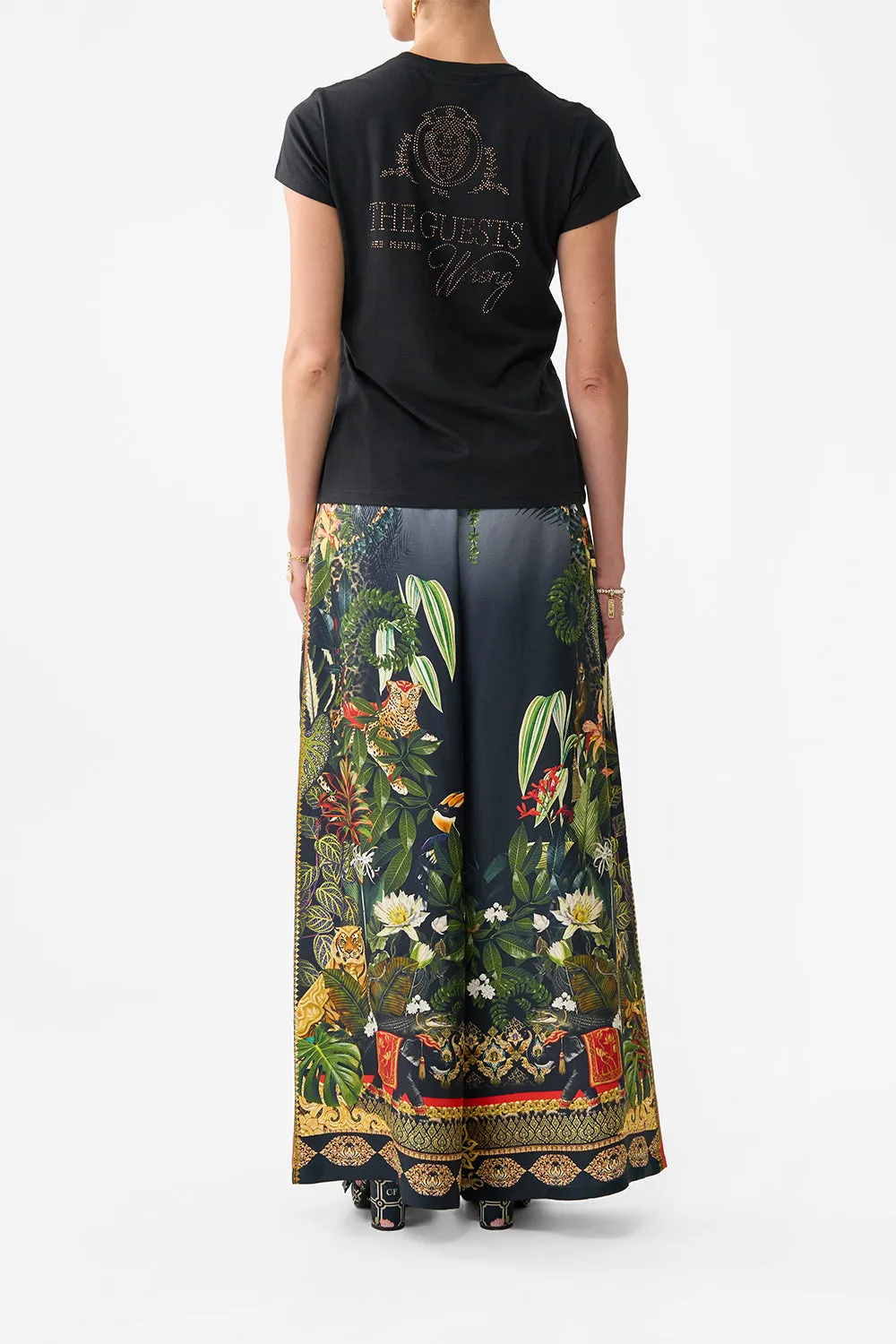 SLIM FIT ROUND NECK T-SHIRT READY FOR MY WELCOME DRINK sold by Camilla product image thumbnail 2