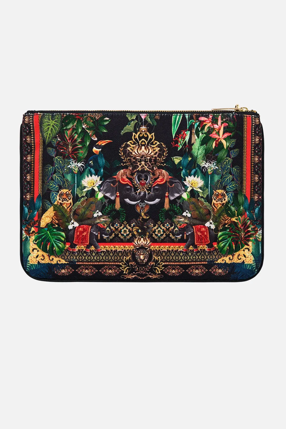 SMALL CANVAS CLUTCH READY FOR MY WELCOME DRINK sold by Camilla product image thumbnail 3