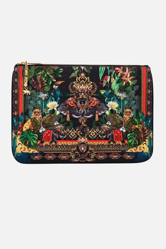 SMALL CANVAS CLUTCH READY FOR MY WELCOME DRINK sold by Camilla