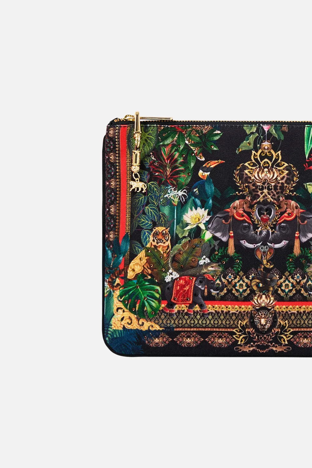 SMALL CANVAS CLUTCH READY FOR MY WELCOME DRINK sold by Camilla product image thumbnail 2