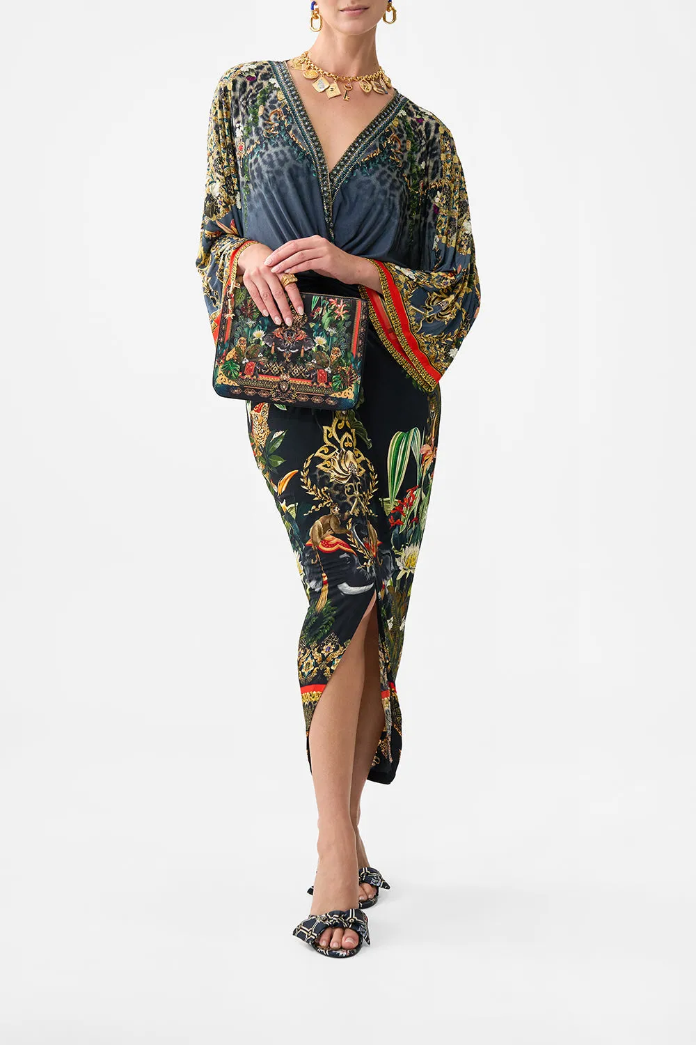 SMALL CANVAS CLUTCH READY FOR MY WELCOME DRINK sold by Camilla product image thumbnail 4