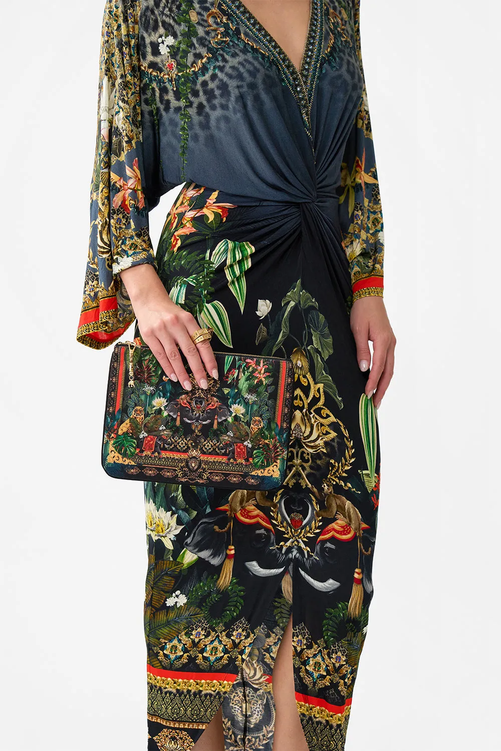 SMALL CANVAS CLUTCH READY FOR MY WELCOME DRINK sold by Camilla product image thumbnail 5