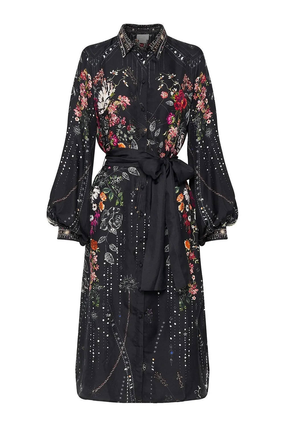 HIGH LOW MIDI SHIRT DRESS TO THE GYPSY sold by Camilla product image thumbnail 3
