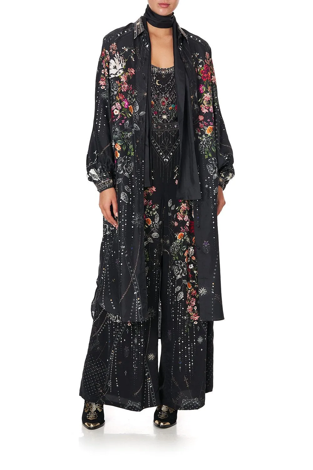 HIGH LOW MIDI SHIRT DRESS TO THE GYPSY sold by Camilla product image thumbnail 4