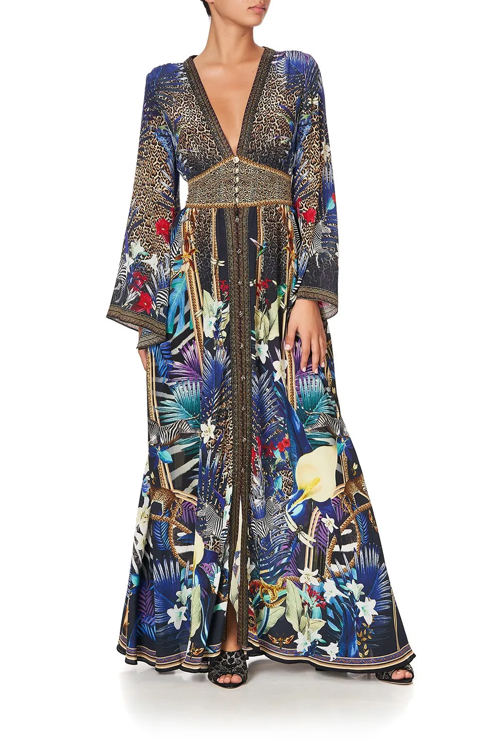 KIMONO SLEEVE DRESS WITH SHIRRING DETAIL RAINBOW ROOM sold by Camilla