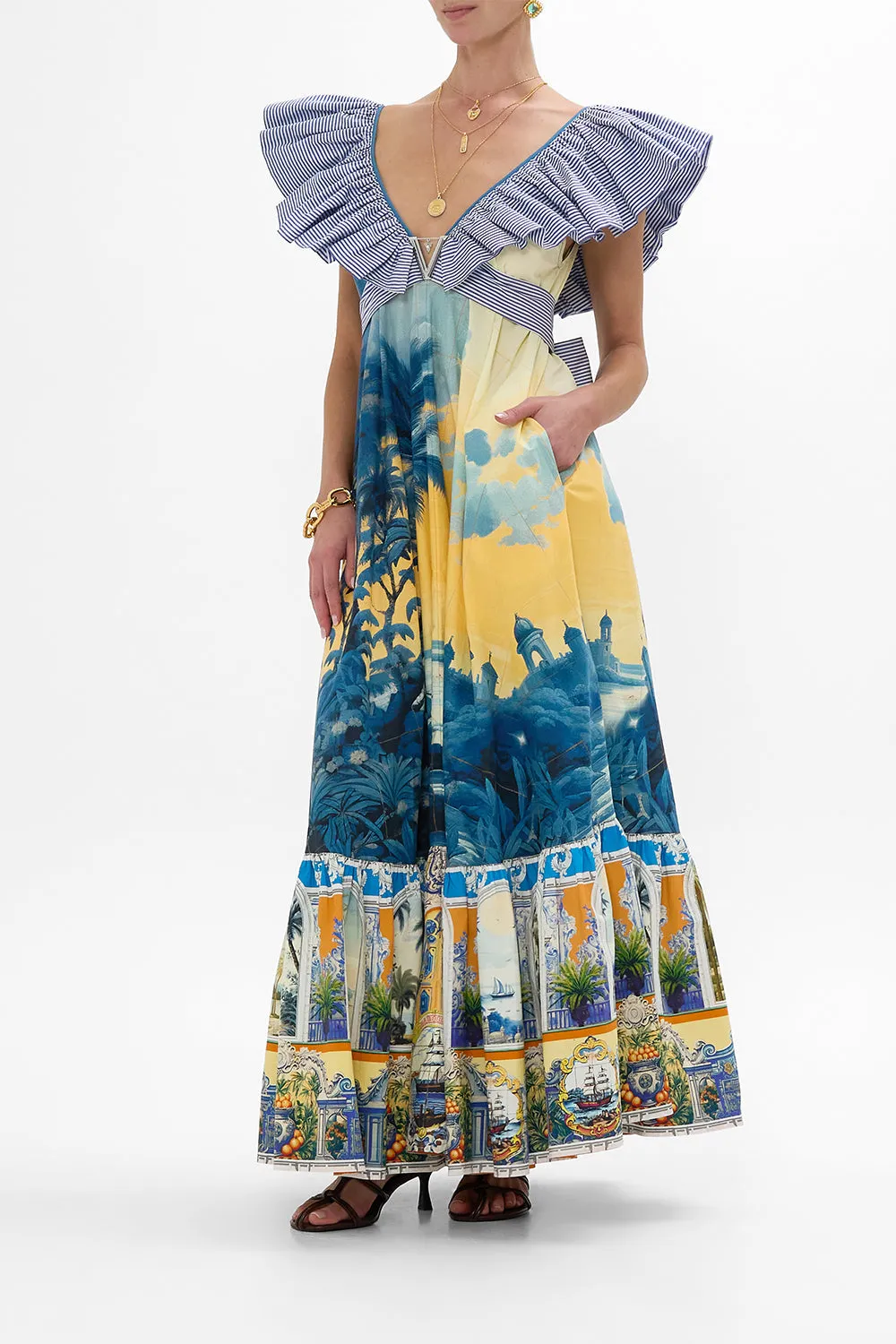 FRILL NECK DRESS WITH HARDWARE SONG OF SAINT ANTHONY sold by Camilla product image thumbnail 4