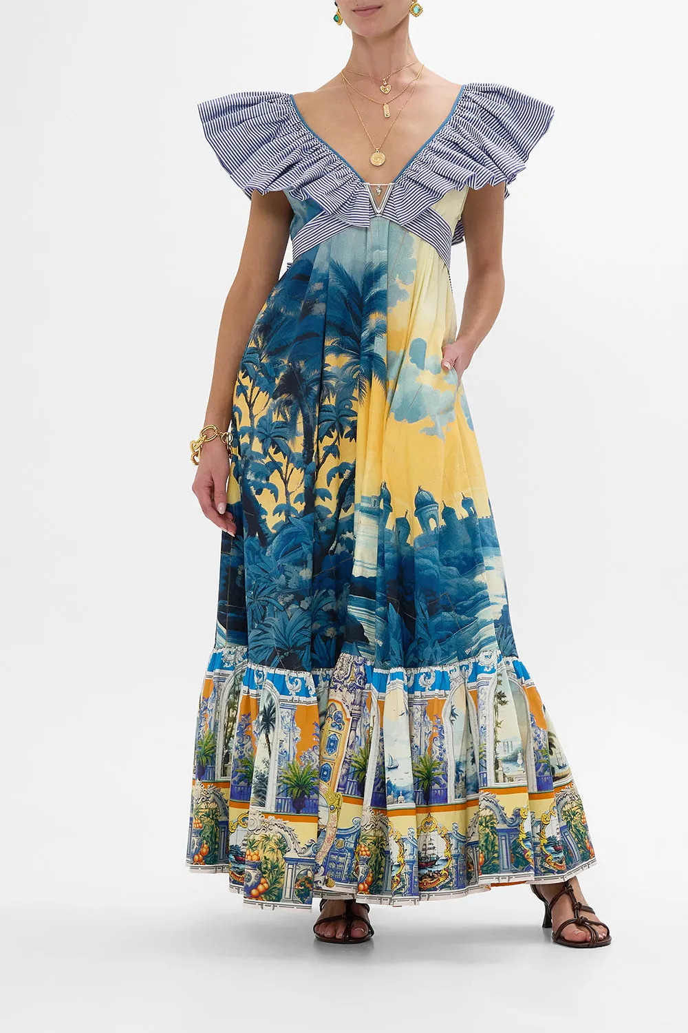 FRILL NECK DRESS WITH HARDWARE SONG OF SAINT ANTHONY sold by Camilla