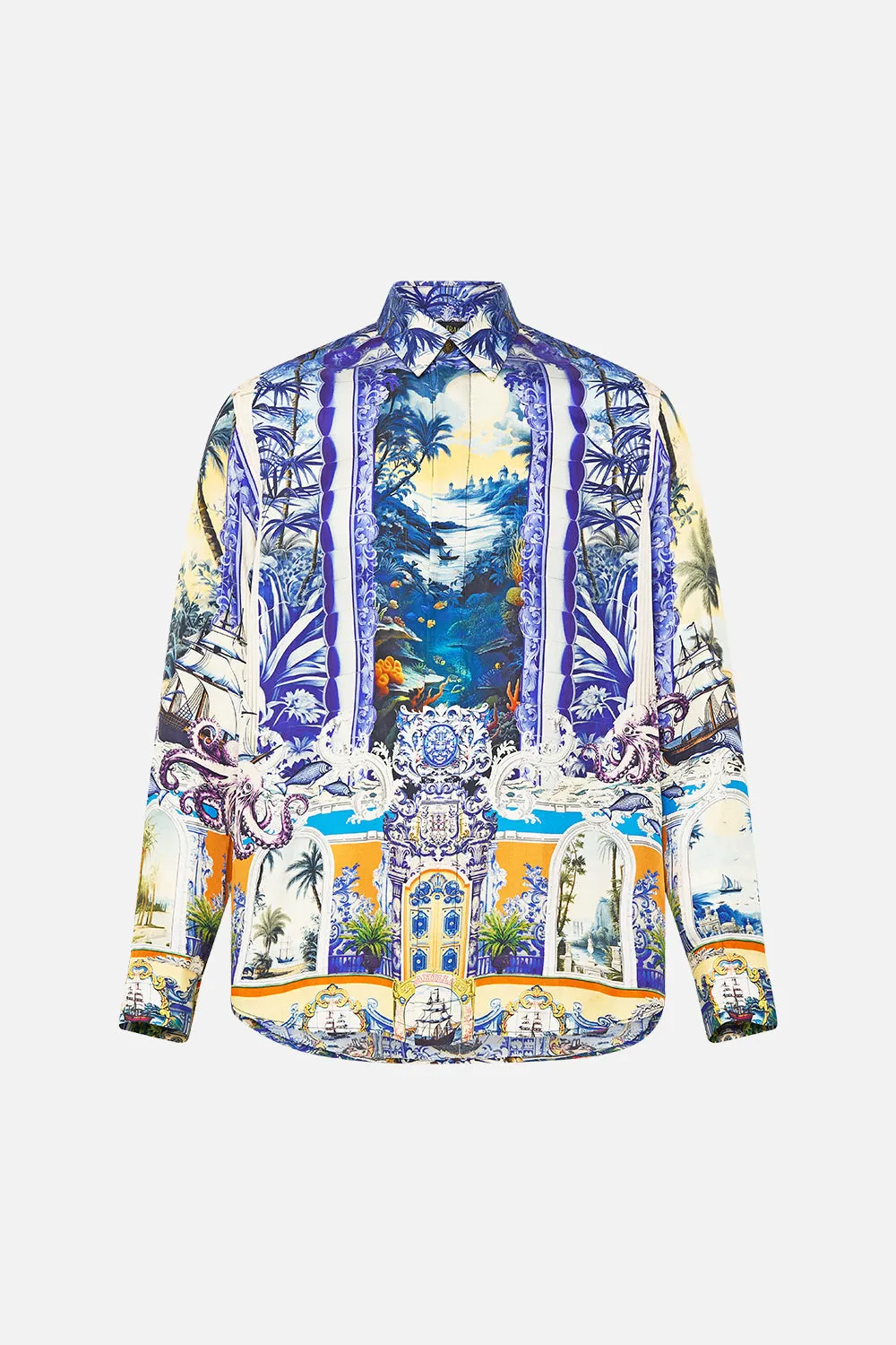 LONG SLEEVE HIDDEN PLACKET SHIRT SONG OF SAINT ANTHONY sold by Camilla