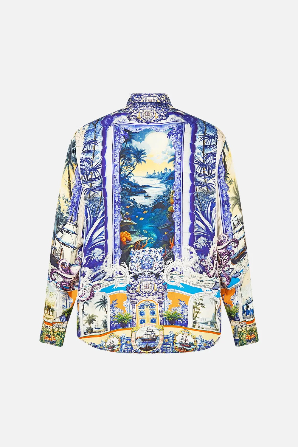 LONG SLEEVE HIDDEN PLACKET SHIRT SONG OF SAINT ANTHONY sold by Camilla product image thumbnail 2