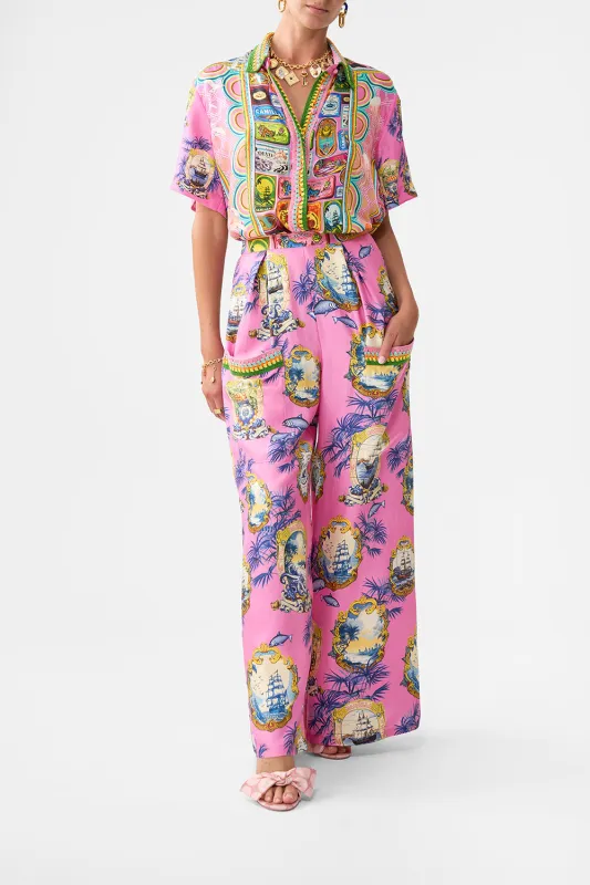 WIDE LEG TROUSER WITH FRONT POCKETS SALTY SPLENDOUR sold by Camilla