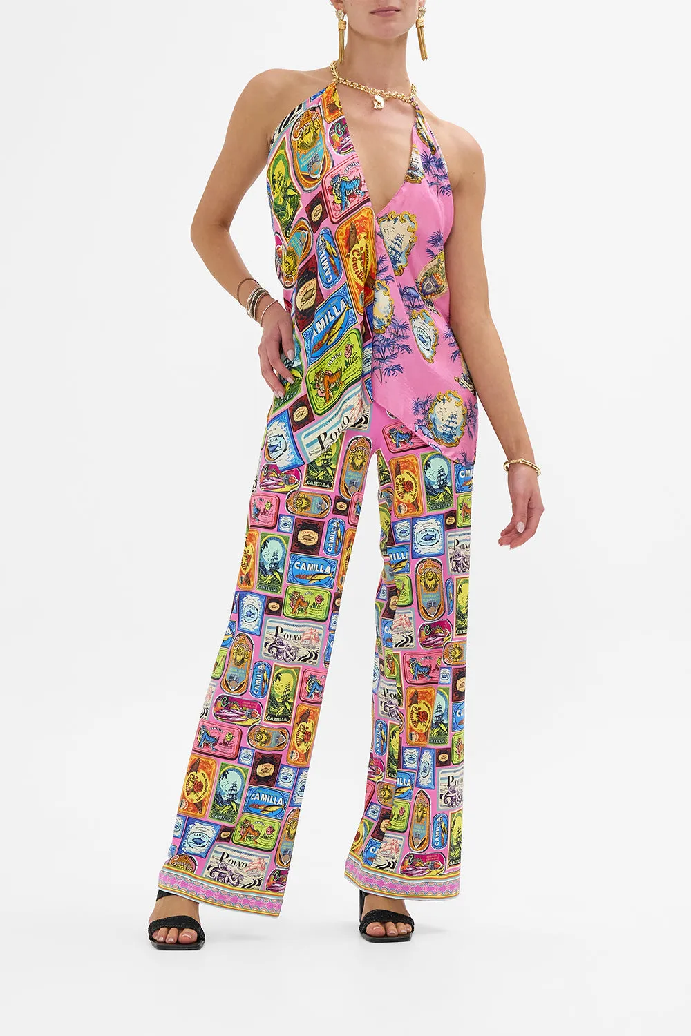 KNOTTED SCARF TOP SALTY SPLENDOUR sold by Camilla