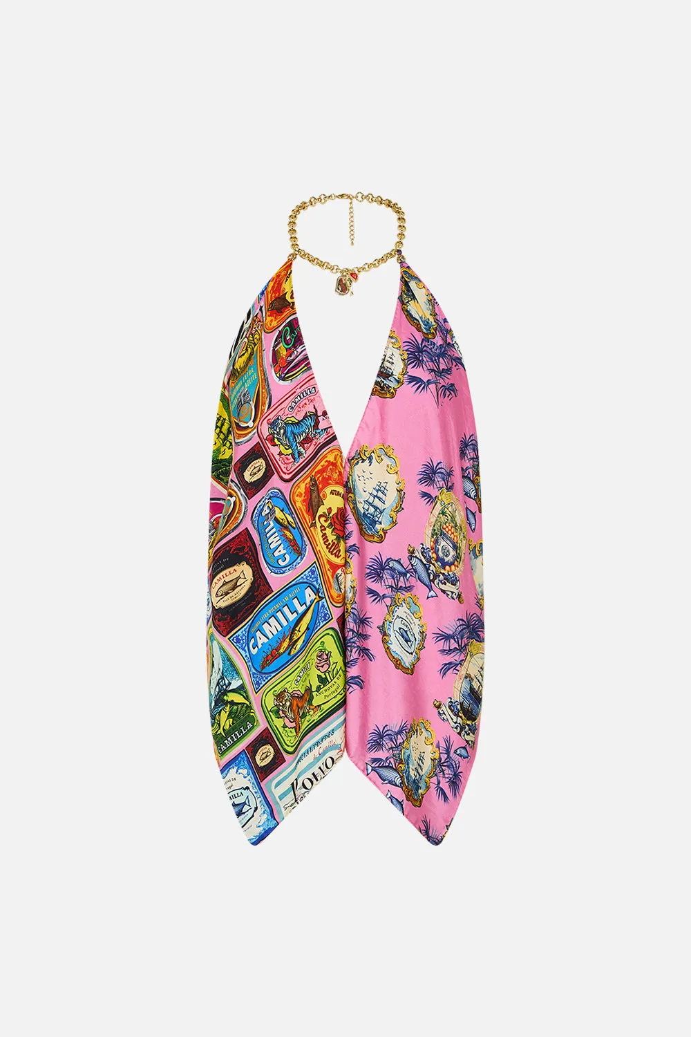 KNOTTED SCARF TOP SALTY SPLENDOUR sold by Camilla product image thumbnail 3