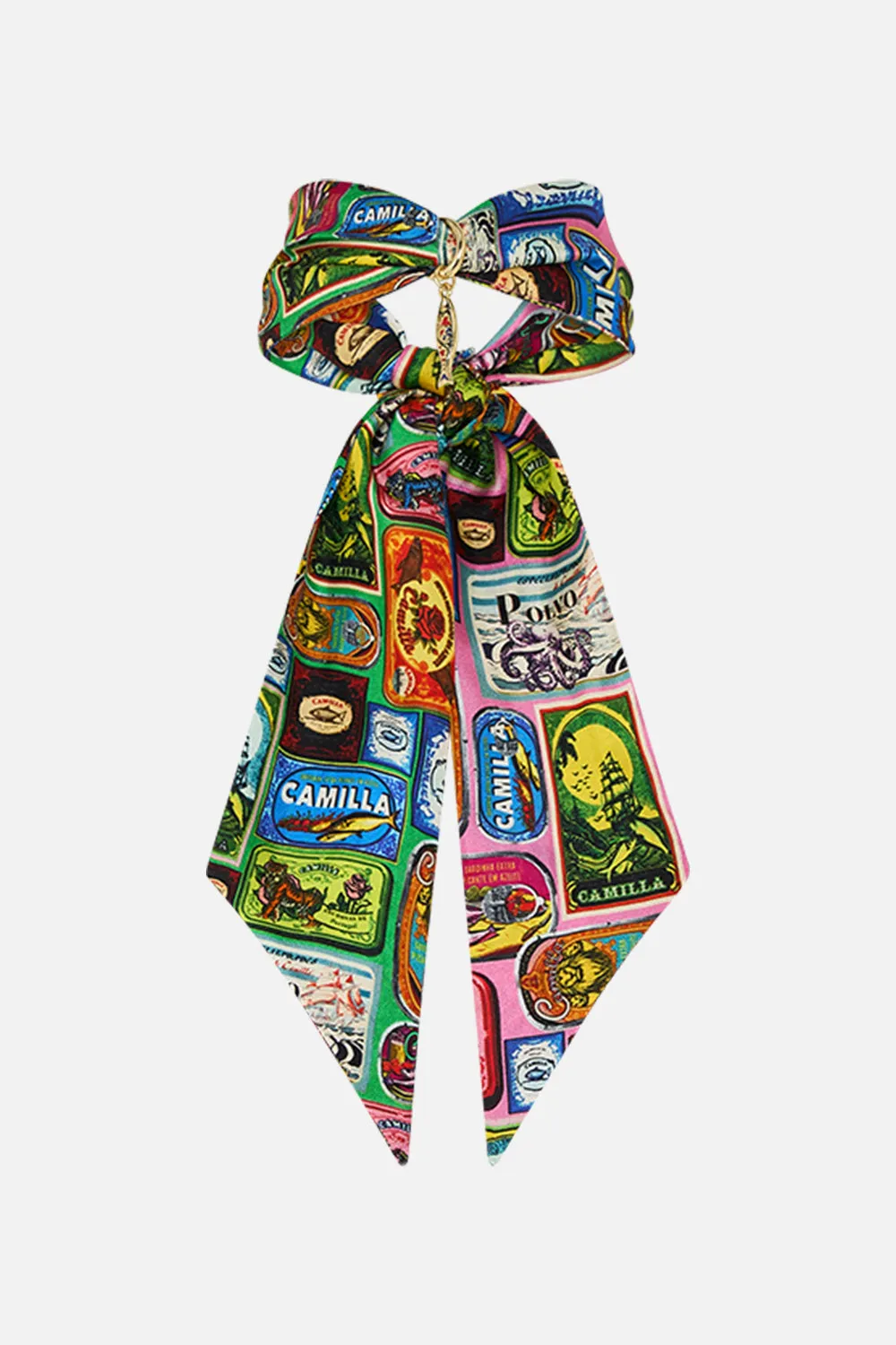 SKINNY NECK SCARF WITH TRINKET SALTY SPLENDOUR sold by Camilla product image thumbnail 2