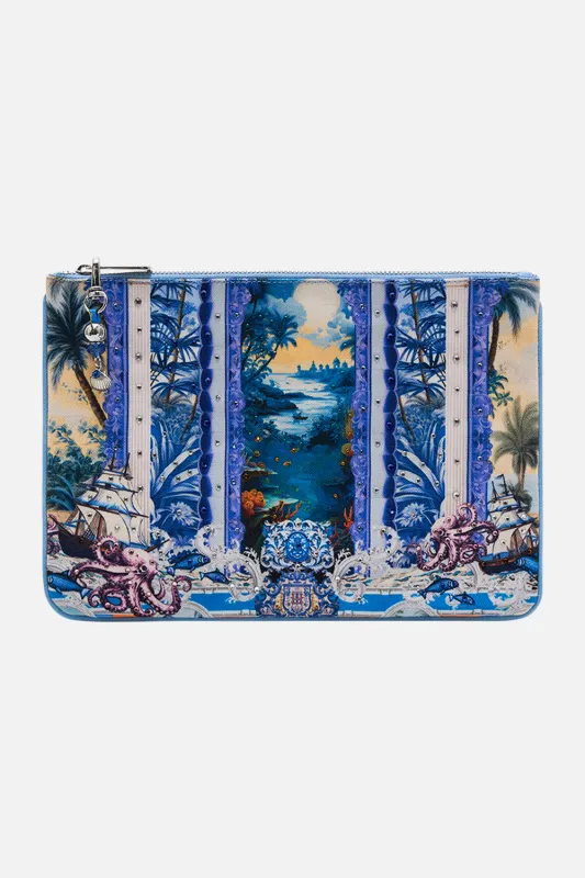 SMALL CANVAS CLUTCH SONG OF SAINT ANTHONY sold by Camilla