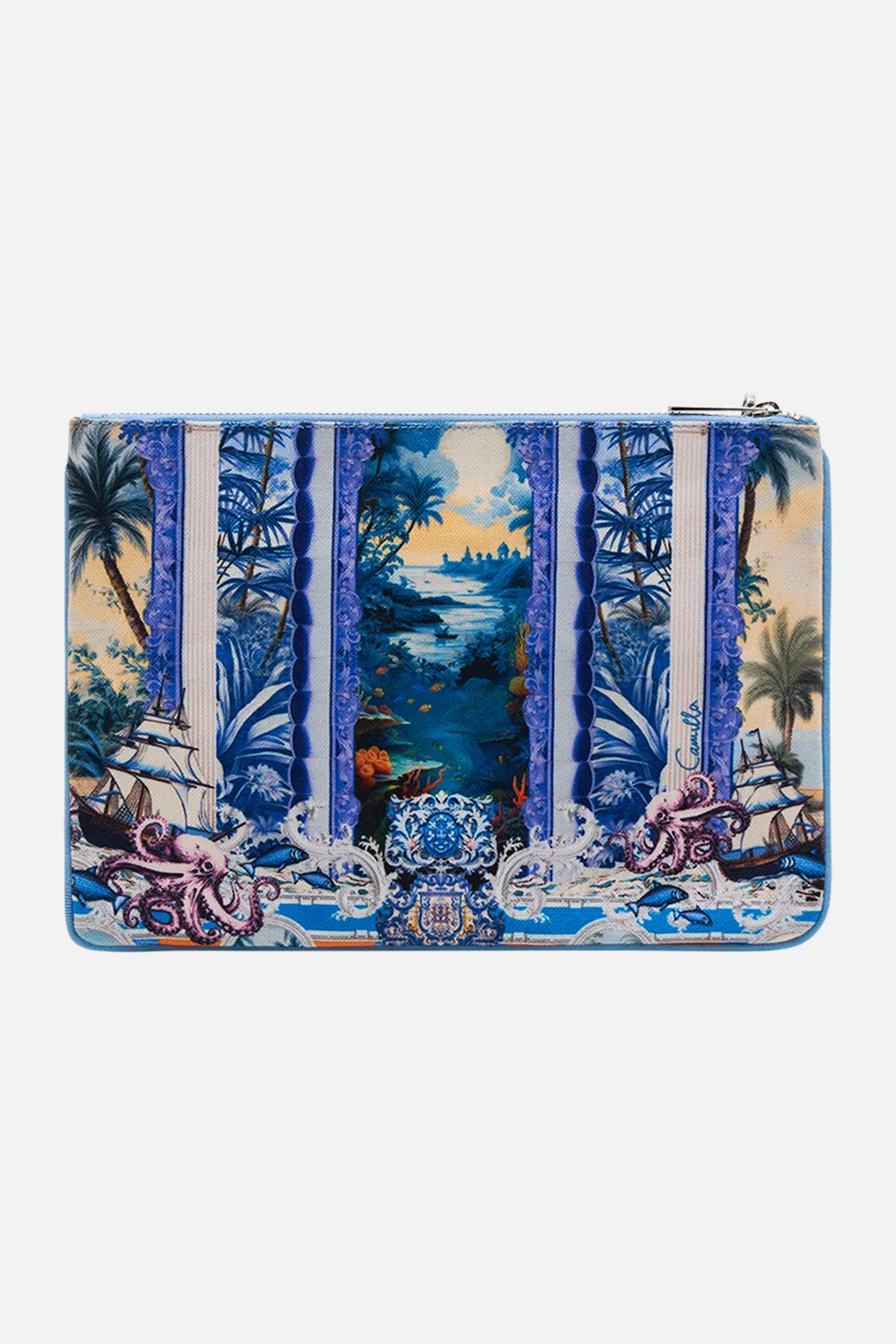 SMALL CANVAS CLUTCH SONG OF SAINT ANTHONY sold by Camilla product image thumbnail 3