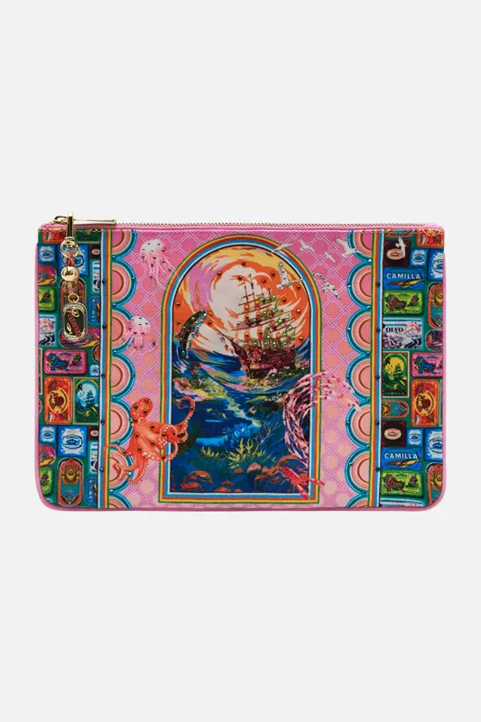 SMALL CANVAS CLUTCH SALTY SPLENDOUR sold by Camilla