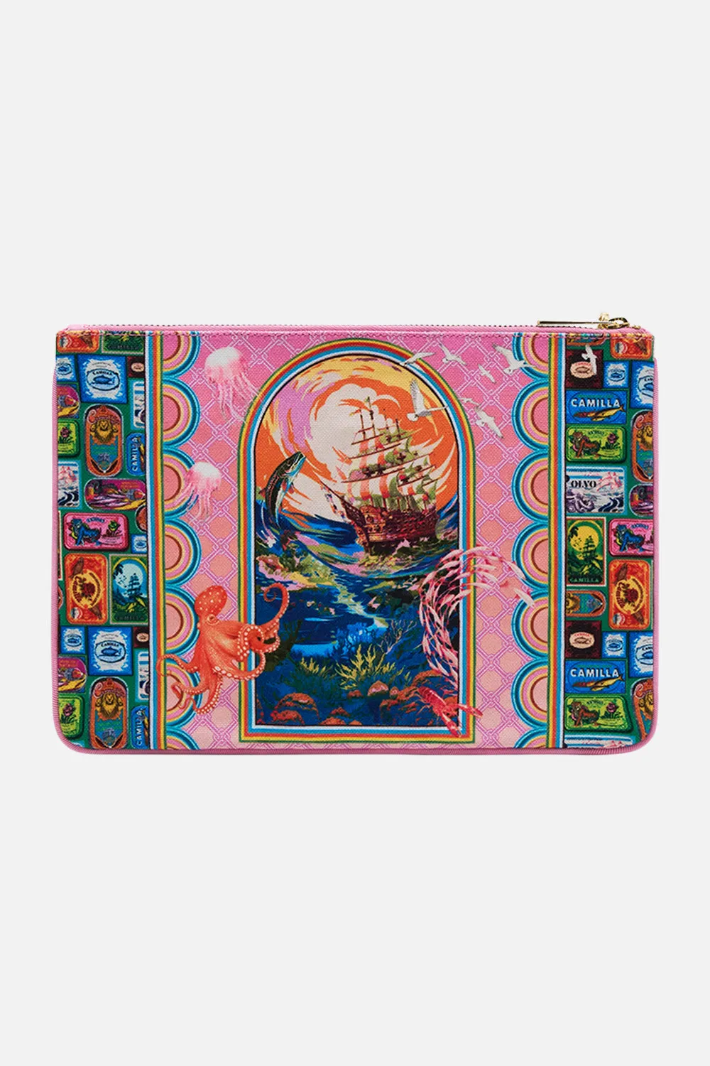 SMALL CANVAS CLUTCH SALTY SPLENDOUR sold by Camilla product image thumbnail 3