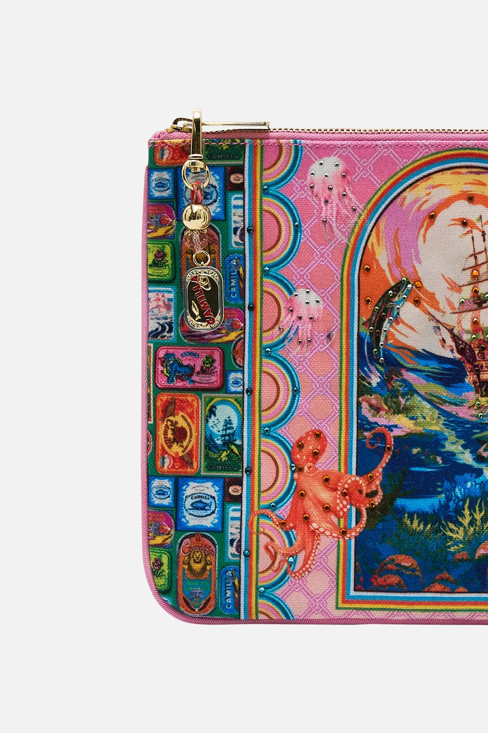 SMALL CANVAS CLUTCH SALTY SPLENDOUR sold by Camilla product image thumbnail 2