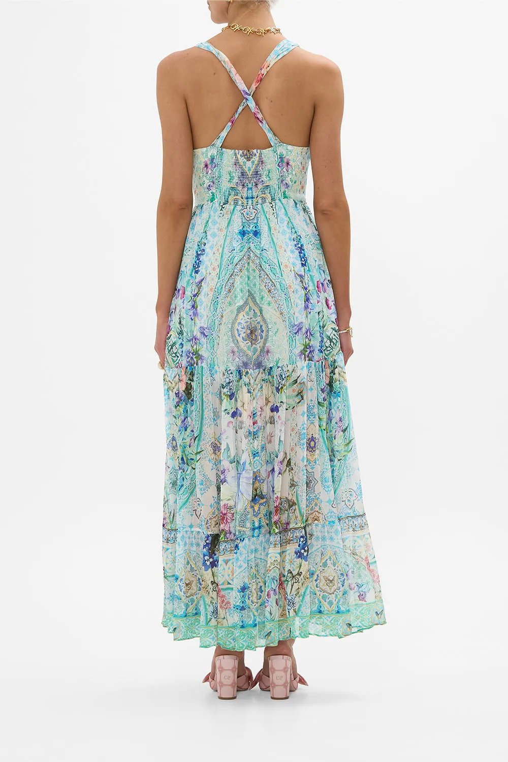 BEAD STRAP GATHERED PANEL DRESS SUNRISE IN SINTRA sold by Camilla product image thumbnail 2