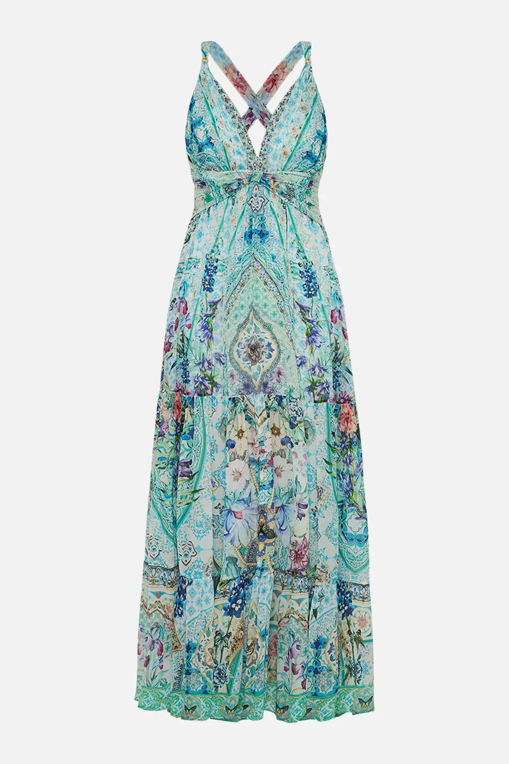 BEAD STRAP GATHERED PANEL DRESS SUNRISE IN SINTRA sold by Camilla product image thumbnail 3