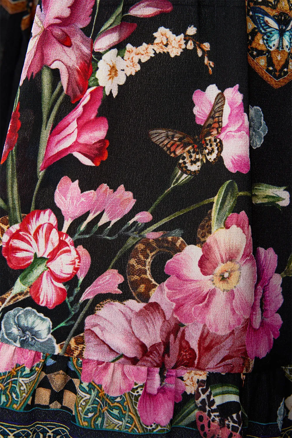 GATHERED BUST TIERED MINI DRESS MIDNIGHT IN MONSERRATE sold by Camilla product image thumbnail 3