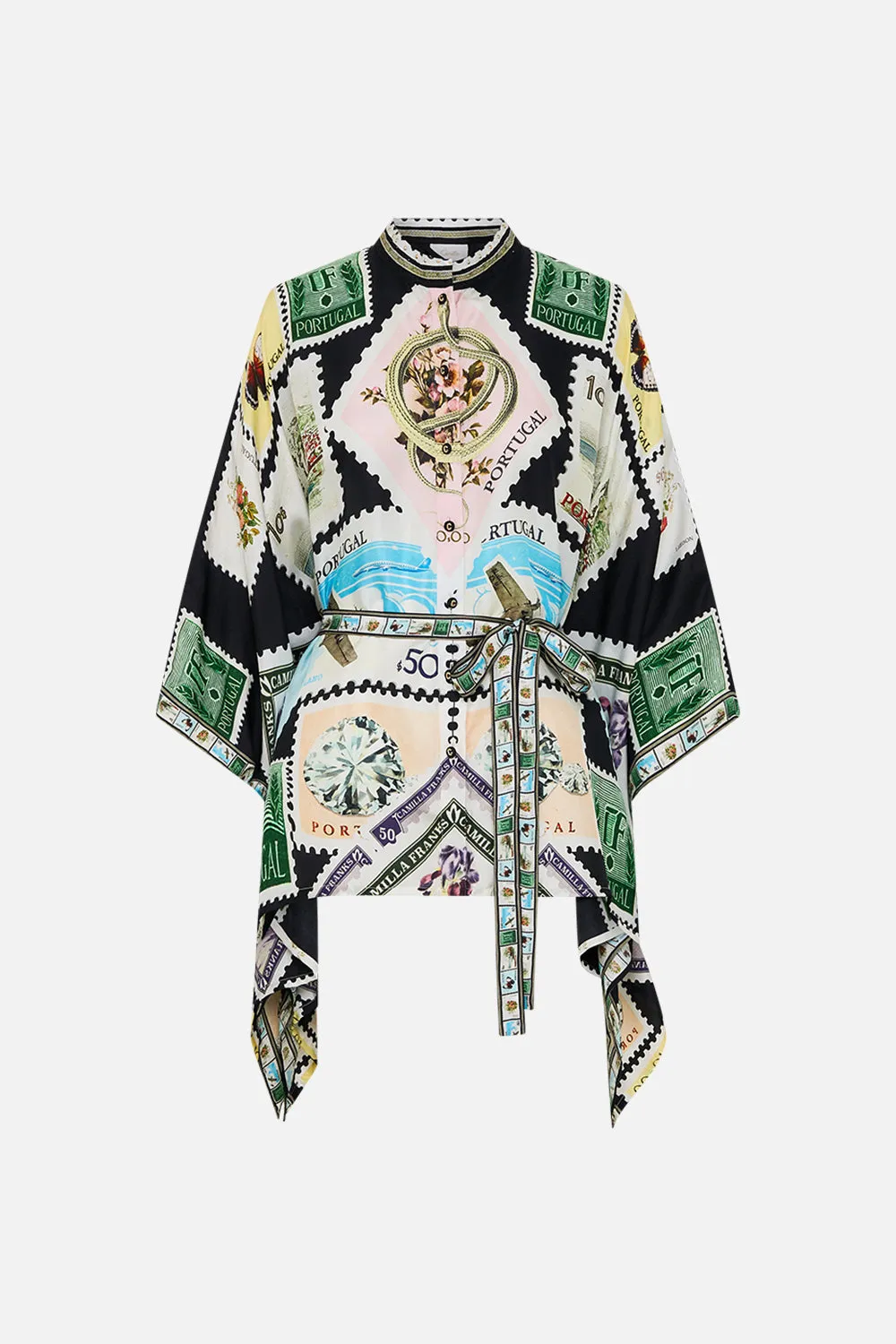 BUTTON THROUGH SCARF BLOUSE MY PORTO PEN PAL sold by Camilla product image thumbnail 3