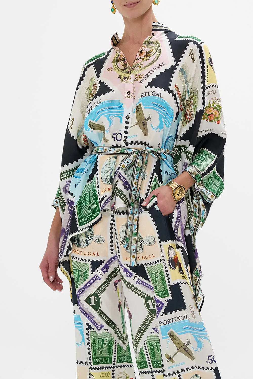 BUTTON THROUGH SCARF BLOUSE MY PORTO PEN PAL sold by Camilla product image thumbnail 5