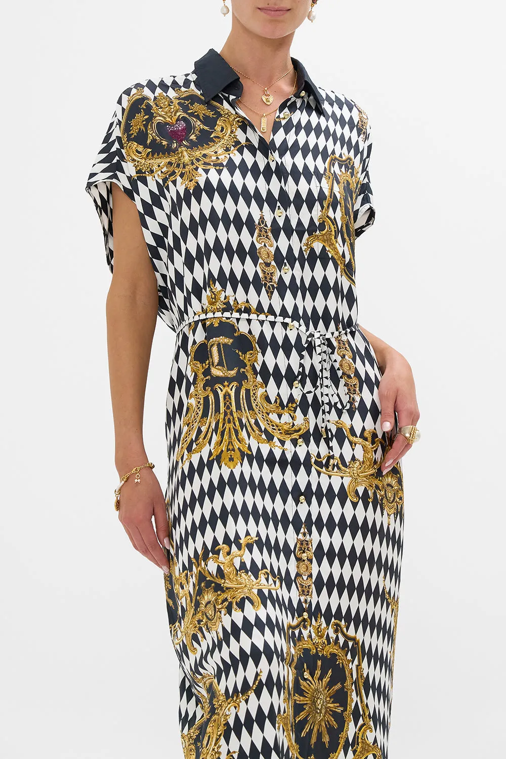 SLEEVELESS SHIRTDRESS MONARCHY MANIA sold by Camilla product image thumbnail 5